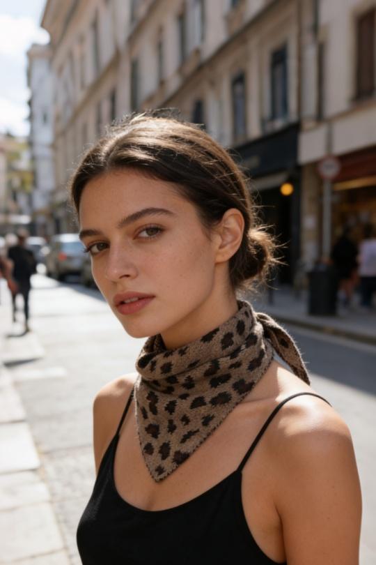 Écharpes Accessoires Taupe M&P ACCESSOIRES ZY1509 Efashion Paris