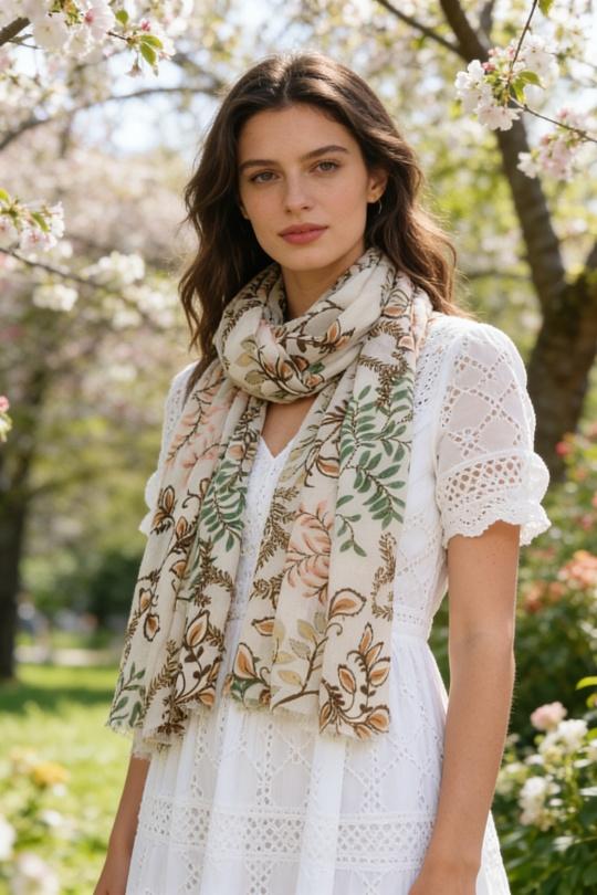 Foulards Accessoires Bleu M&P ACCESSOIRES C267 Efashion Paris