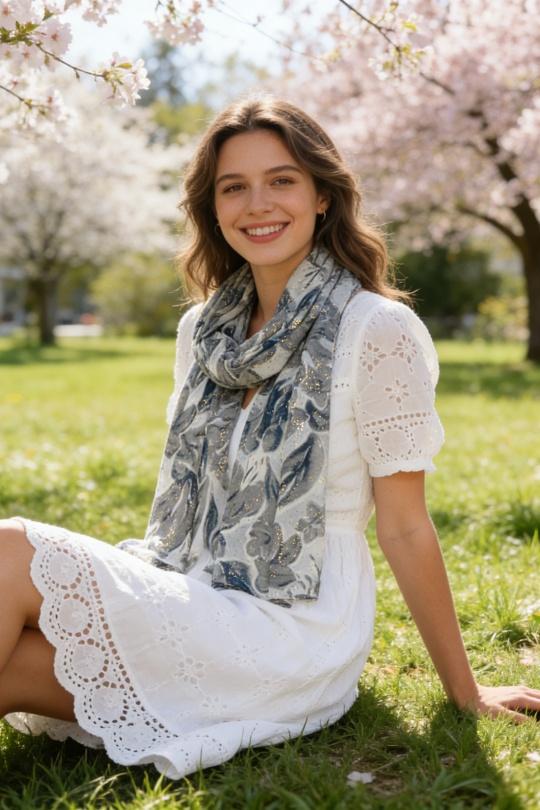 Foulards Accessoires Rose M&P ACCESSOIRES C279 Efashion Paris