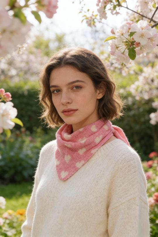 Écharpes Accessoires Beige M&P ACCESSOIRES ZY1209 Efashion Paris