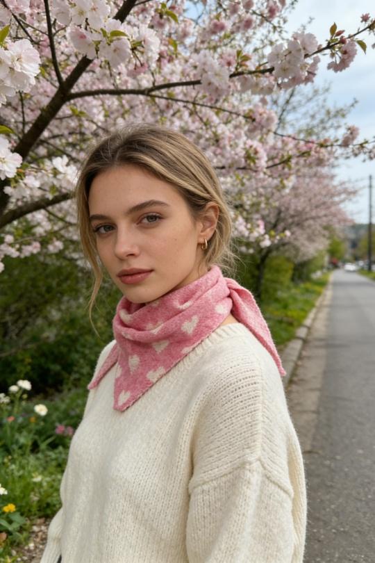 Écharpes Accessoires Beige M&P ACCESSOIRES ZY1209 Efashion Paris