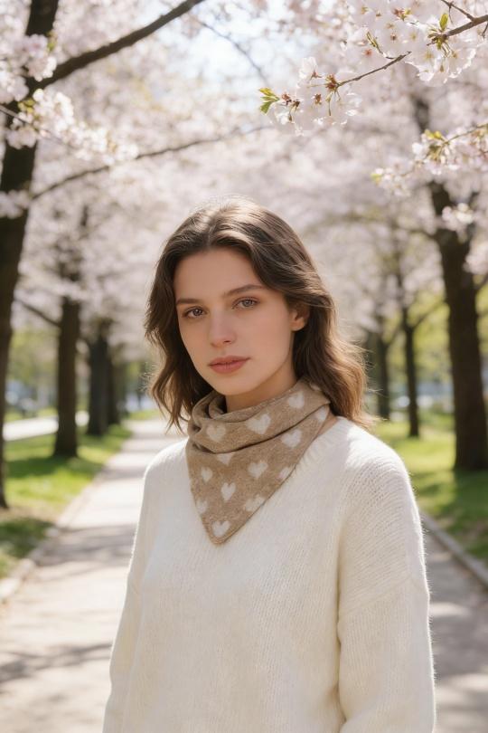 Écharpes Accessoires Beige M&P ACCESSOIRES ZY1209 Efashion Paris