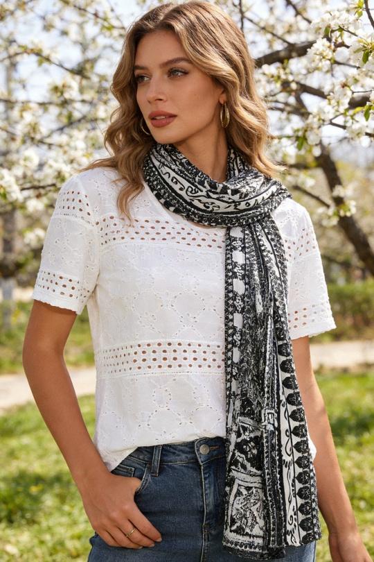 Foulards Accessoires Bleu M&P ACCESSOIRES C276 Efashion Paris