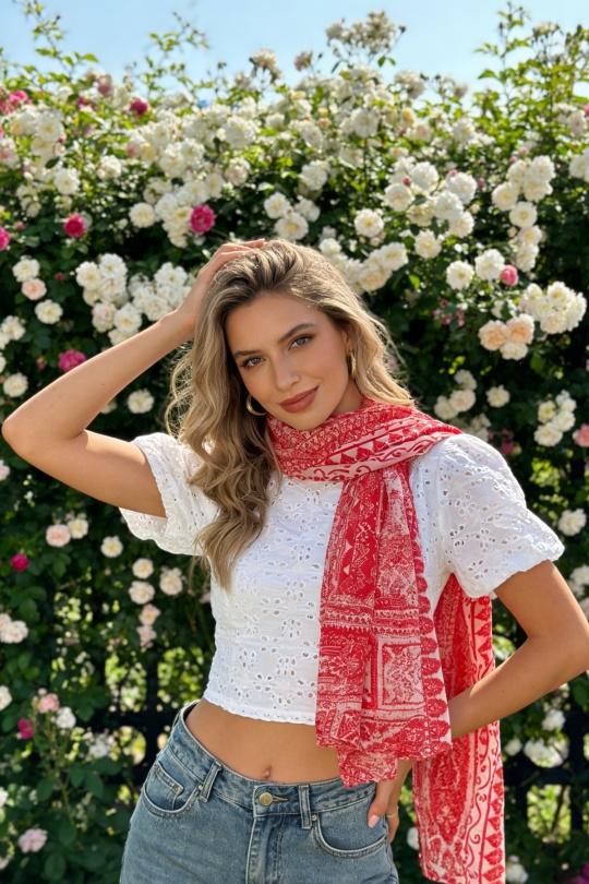 Foulards Accessoires Bleu M&P ACCESSOIRES C276 Efashion Paris