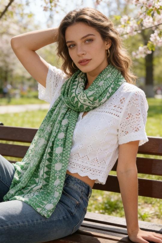 Foulards Accessoires Bleu M&P ACCESSOIRES C276 Efashion Paris