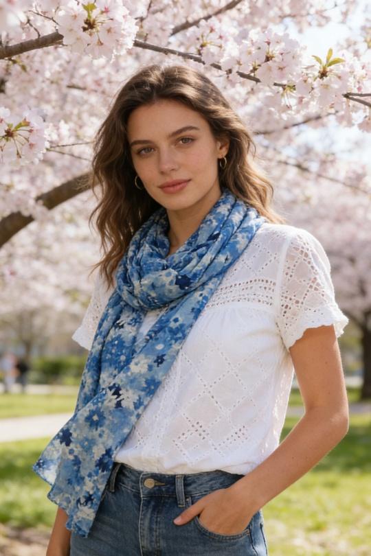 Foulards Accessoires FUCHSIA M&P ACCESSOIRES C282 Efashion Paris