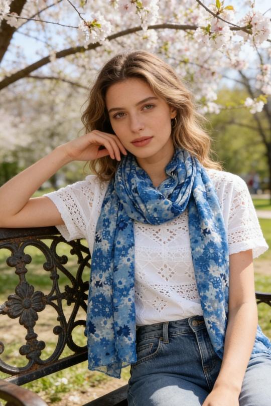 Foulards Accessoires FUCHSIA M&P ACCESSOIRES C282 Efashion Paris