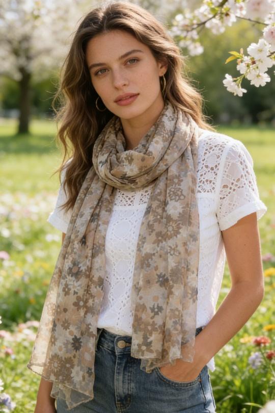 Foulards Accessoires FUCHSIA M&P ACCESSOIRES C282 Efashion Paris