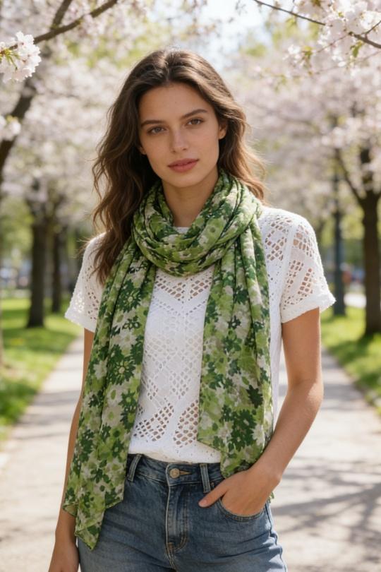 Foulards Accessoires FUCHSIA M&P ACCESSOIRES C282 Efashion Paris