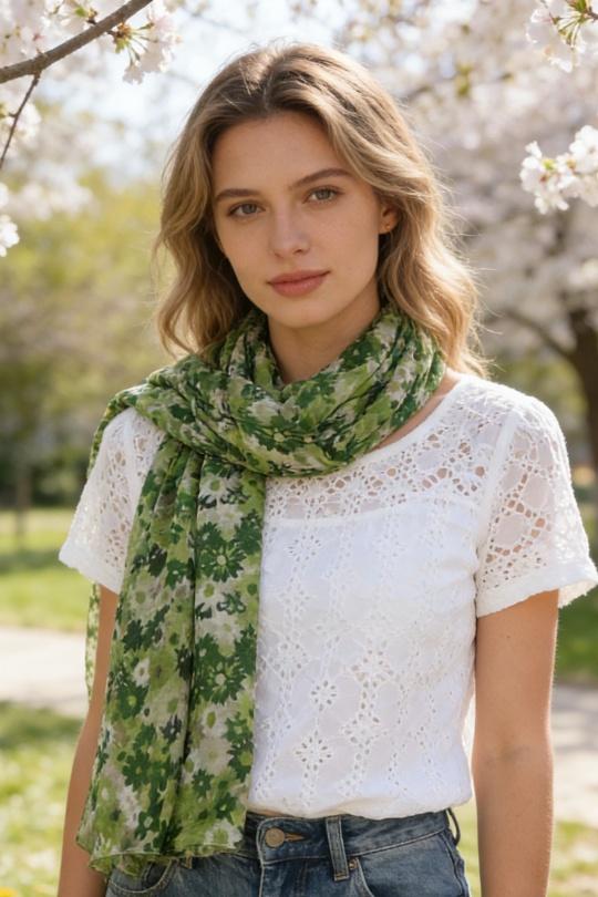 Foulards Accessoires FUCHSIA M&P ACCESSOIRES C282 Efashion Paris