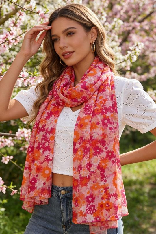 Foulards Accessoires FUCHSIA M&P ACCESSOIRES C282 Efashion Paris