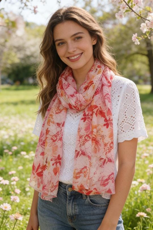 Foulards Accessoires Orange M&P ACCESSOIRES C289 Efashion Paris