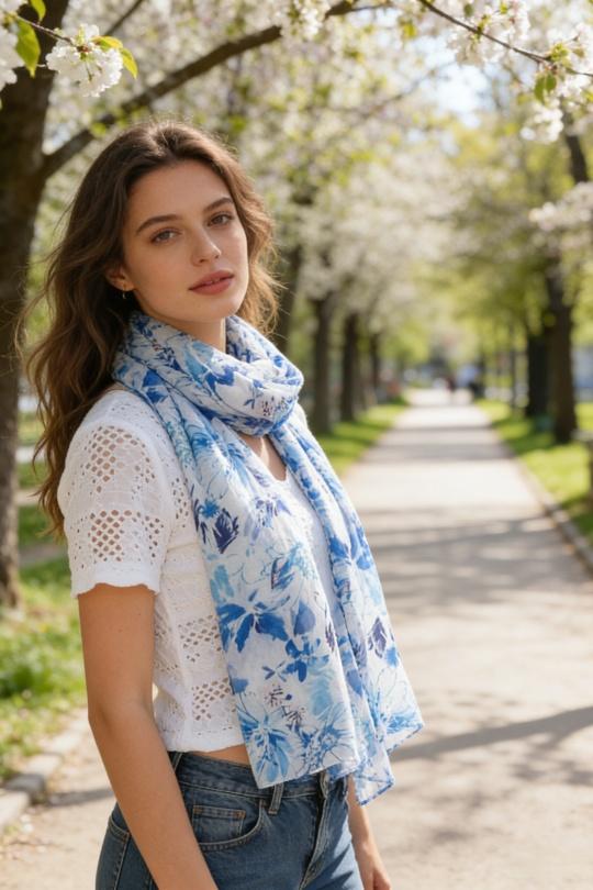 Foulards Accessoires Orange M&P ACCESSOIRES C289 Efashion Paris