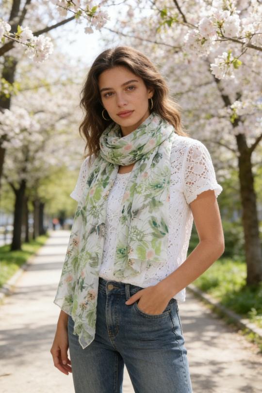 Foulards Accessoires Orange M&P ACCESSOIRES C289 Efashion Paris