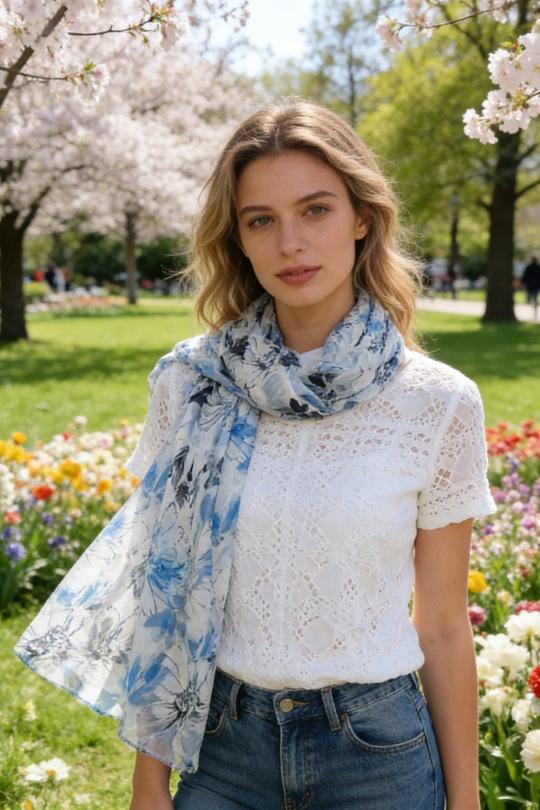 Foulards Accessoires Orange M&P ACCESSOIRES C289 Efashion Paris