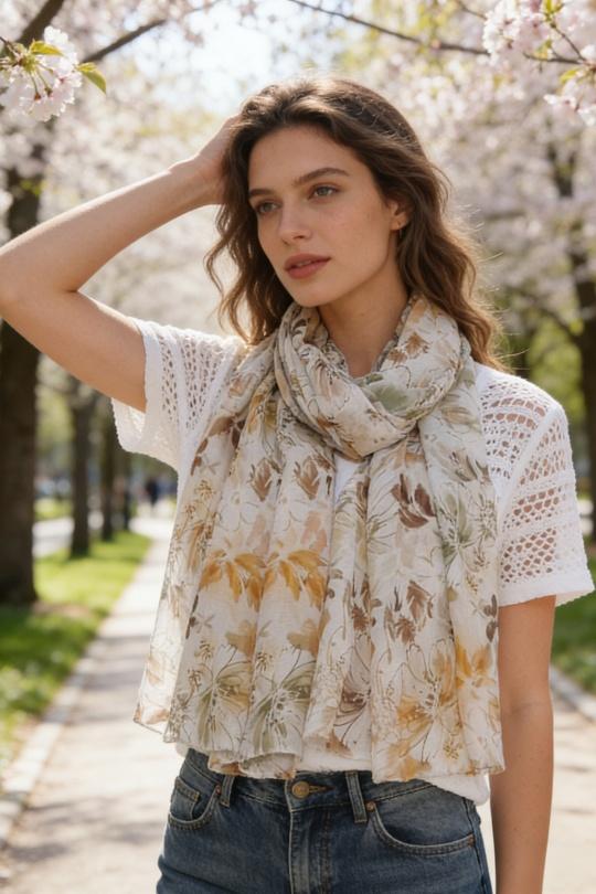 Foulards Accessoires Orange M&P ACCESSOIRES C289 Efashion Paris