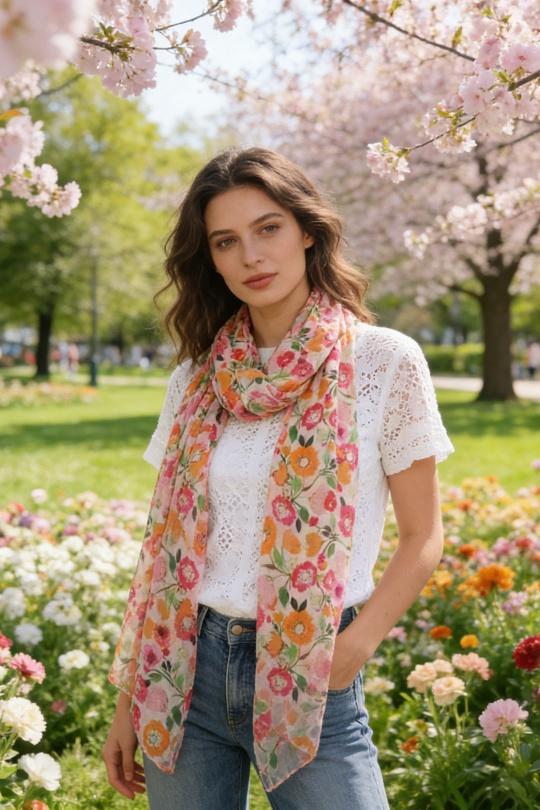 Foulards Accessoires FUCHSIA M&P ACCESSOIRES C298 Efashion Paris