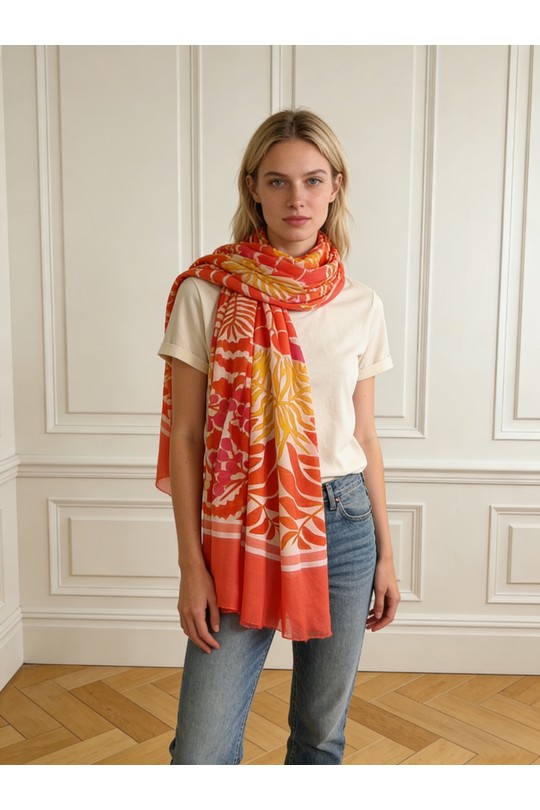 Foulards Accessoires Bleu M&P ACCESSOIRES MLP01 Efashion Paris