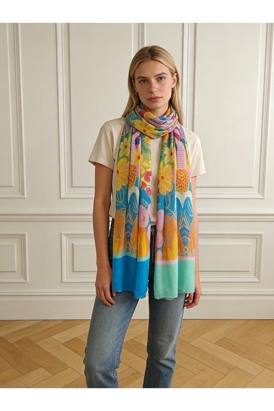 Foulards Accessoires Multicolore M&P ACCESSOIRES MLP04 Efashion Paris