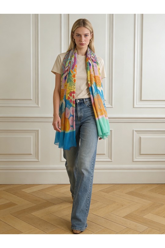 Foulards Accessoires Multicolore M&P ACCESSOIRES MLP04 Efashion Paris