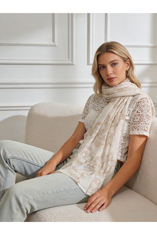 Fulares Complementos White M&P ACCESSOIRES AG0309 Efashion Paris