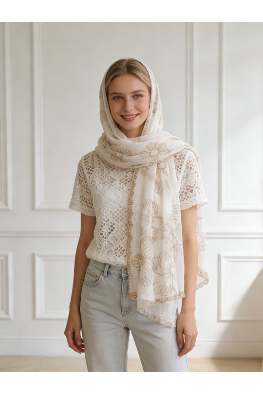 Fulares Complementos White M&P ACCESSOIRES AG0309 Efashion Paris