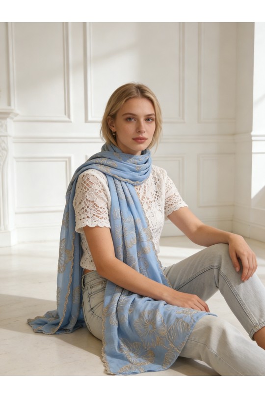 Fulares Complementos White M&P ACCESSOIRES AG0309 Efashion Paris