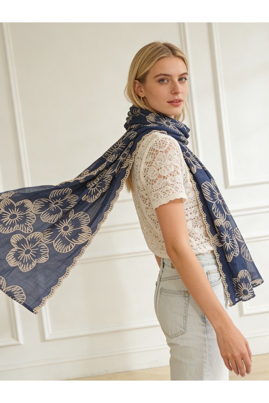 Fulares Complementos White M&P ACCESSOIRES AG0309 Efashion Paris