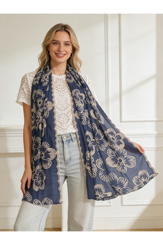 Fulares Complementos White M&P ACCESSOIRES AG0309 Efashion Paris