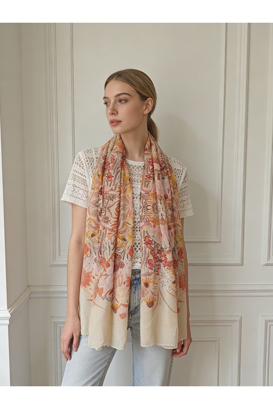 Fulares Complementos Beige M&P ACCESSOIRES MLP05 Efashion Paris