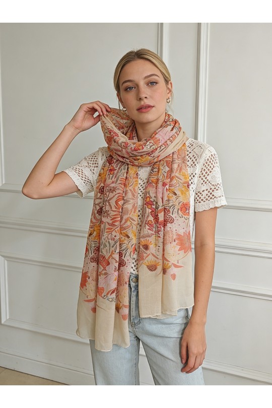 Fulares Complementos Beige M&P ACCESSOIRES MLP05 Efashion Paris