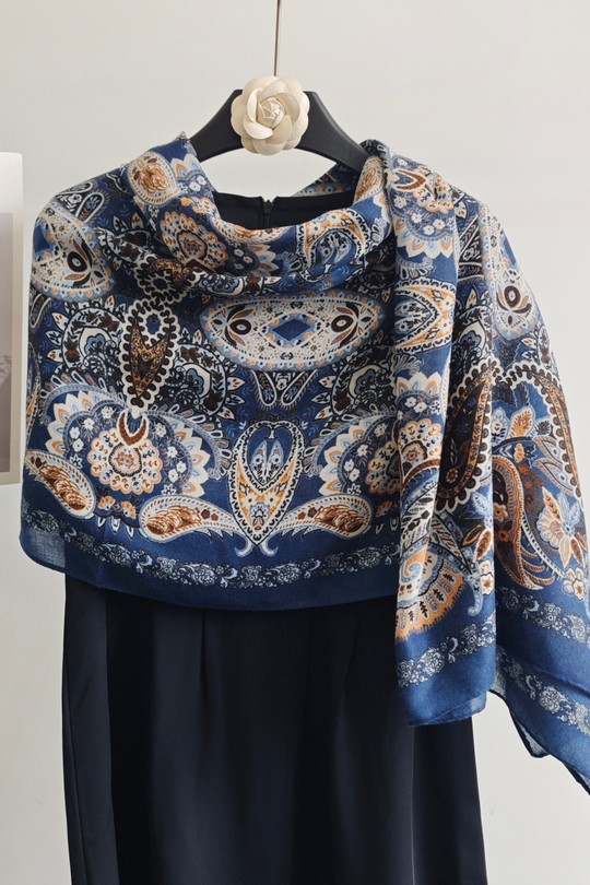 Foulards Accessories Navy blue M&P ACCESSOIRES LM417 Efashion Paris