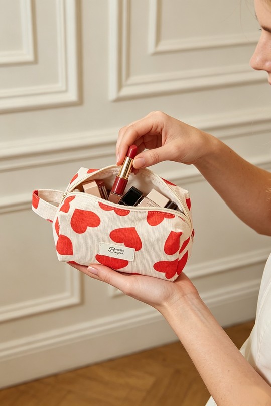 Pochettes Maroquinerie Rouge M&P ACCESSOIRES QM2109 Efashion Paris