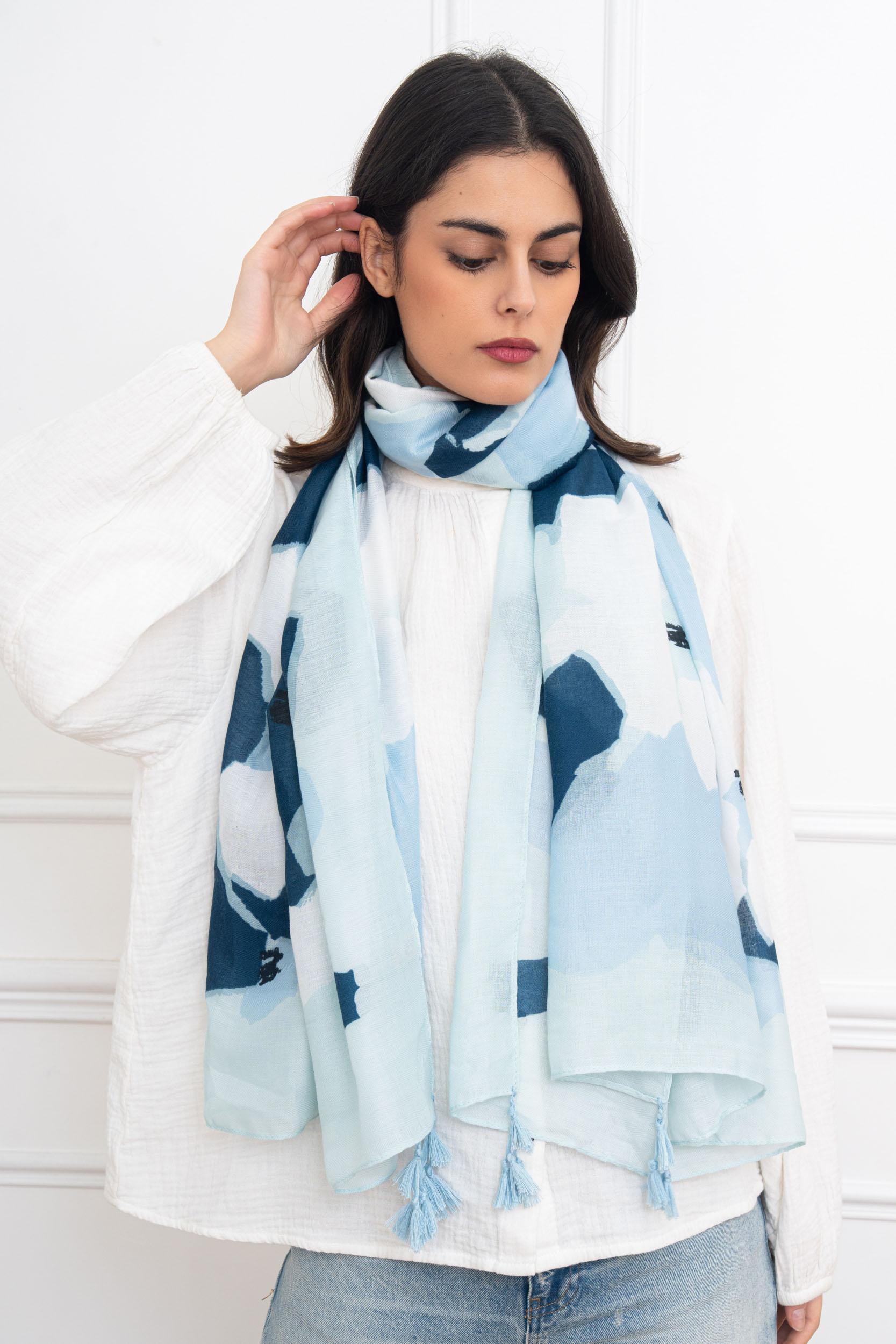 Foulards Accessoires Bleu M&P ACCESSOIRES AZ33 #c Efashion Paris