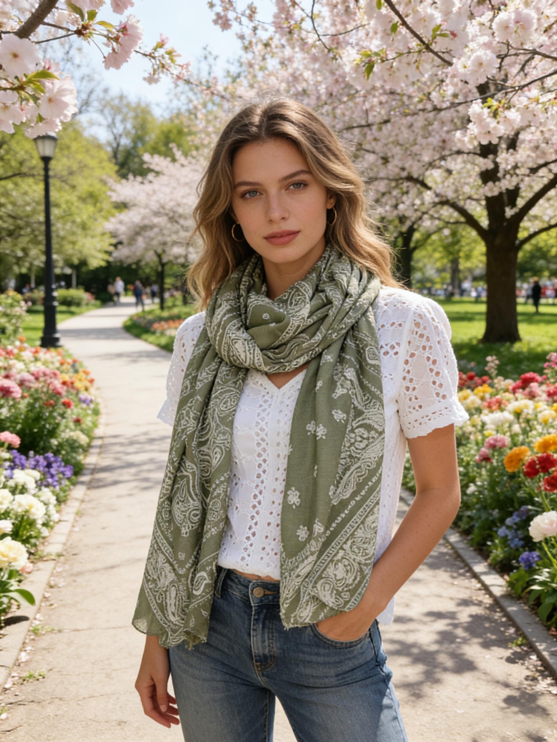 Foulards Accessoires Bleu M&P ACCESSOIRES C283 #c Efashion Paris