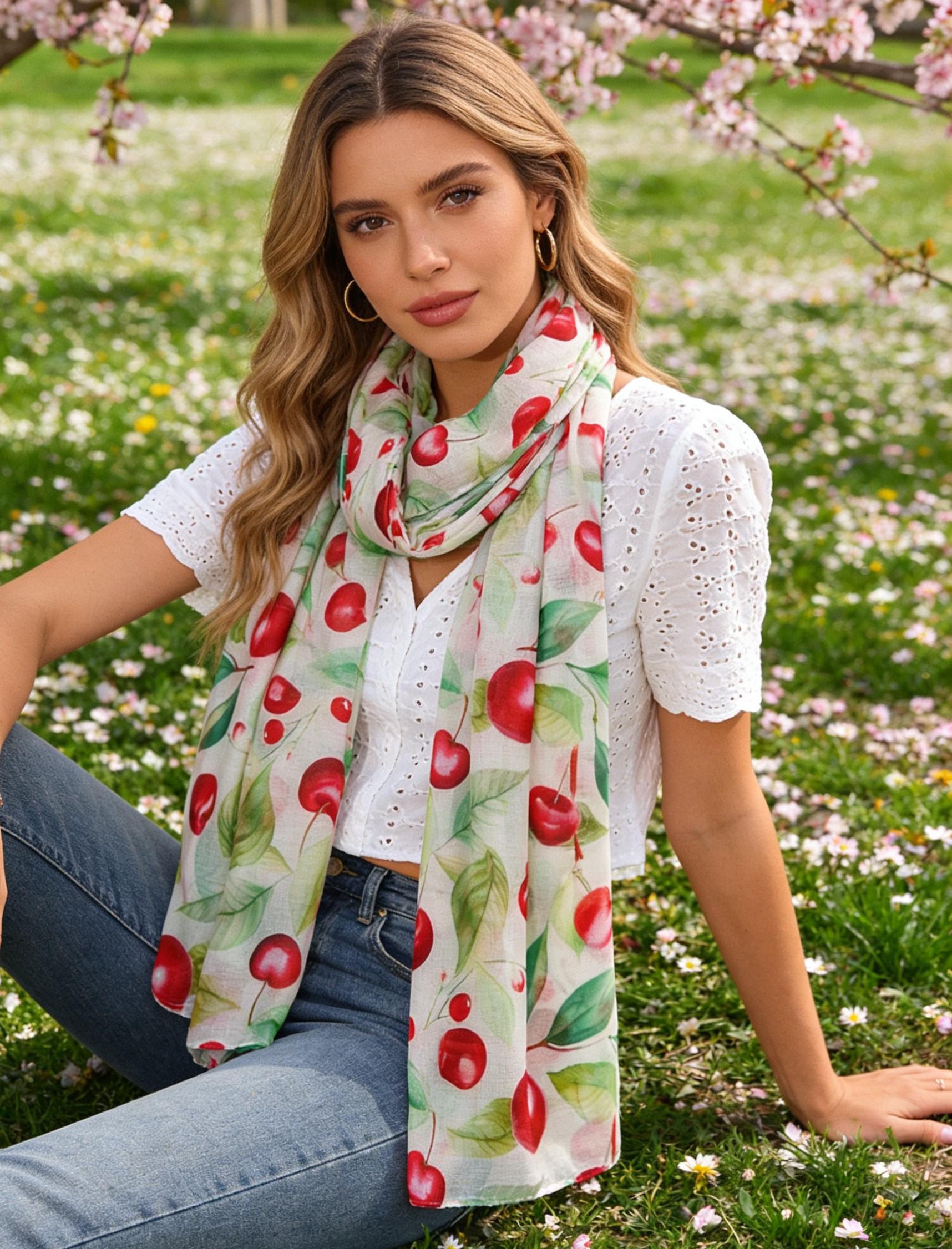 Foulards Accessoires Rouge M&P ACCESSOIRES C288 #c Efashion Paris