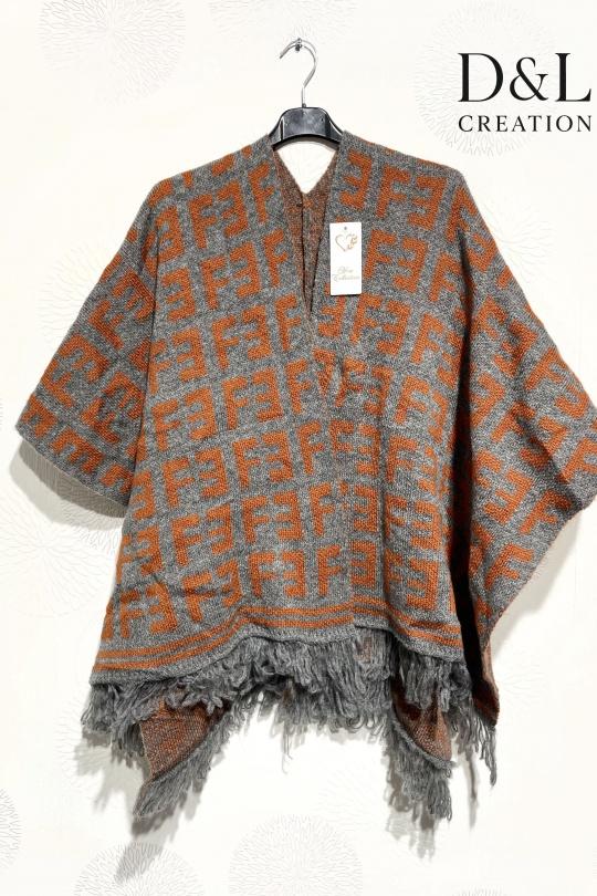 Capas y ponchos Mujer Grey D&L CREATION DL1902 Efashion Paris