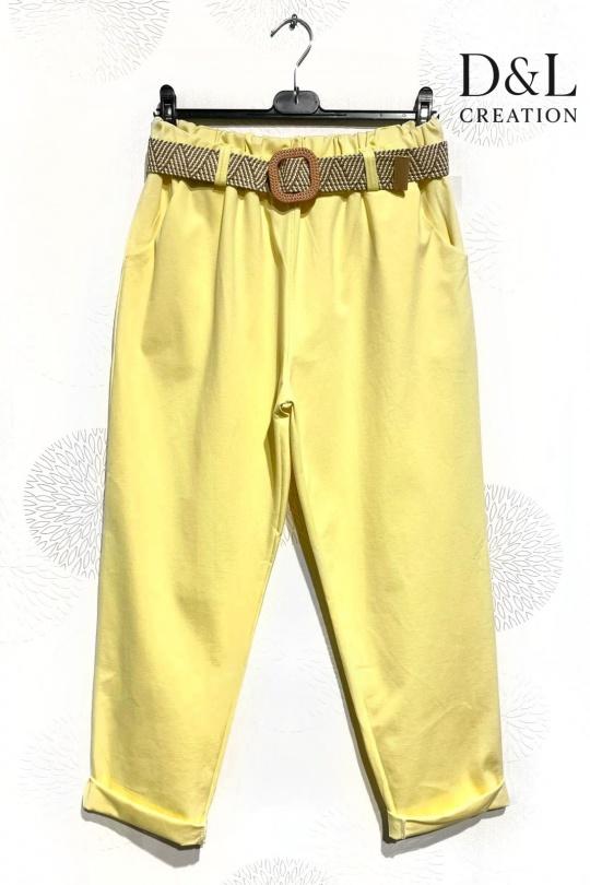 Trousers Women Green water D&L CREATION WF37611 Efashion Paris