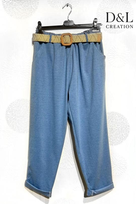 Trousers Women Green water D&L CREATION WF37611 Efashion Paris