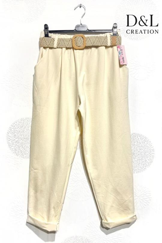 Trousers Women Green water D&L CREATION WF37611 Efashion Paris