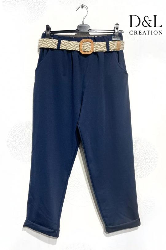 Trousers Women Green water D&L CREATION WF37611 Efashion Paris