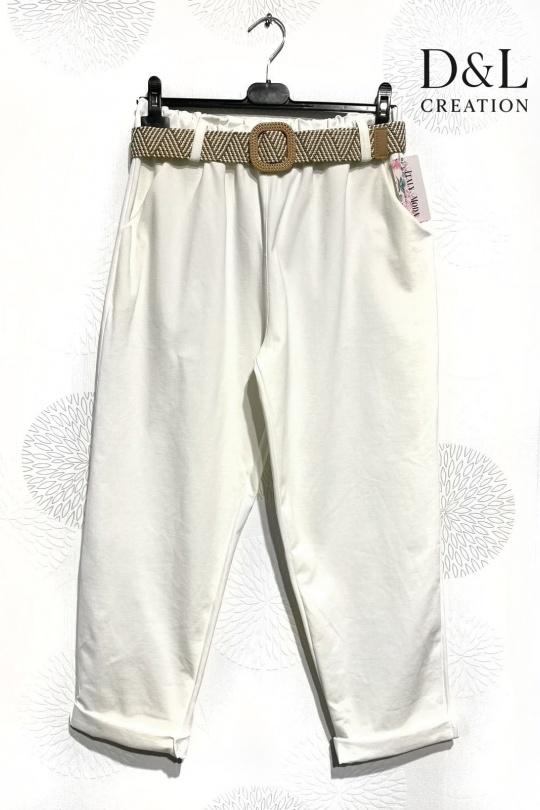 Trousers Women Green water D&L CREATION WF37611 Efashion Paris