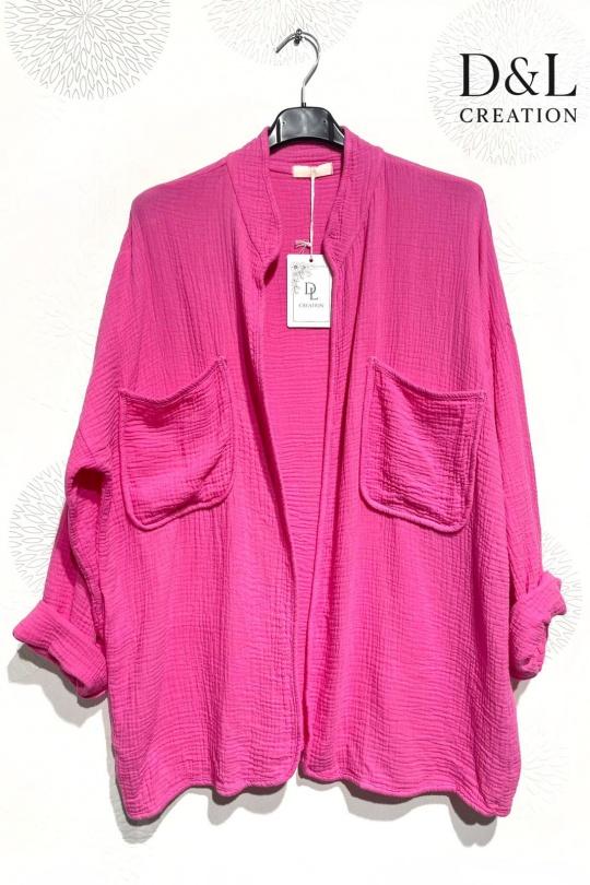 Cardigan Donna FUCHSIA D&L CREATION HF26002 Efashion Paris