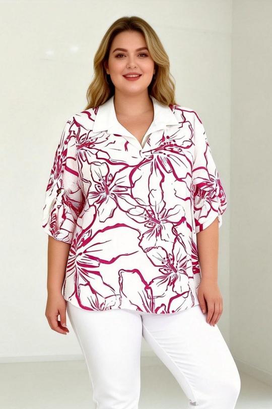 Shirts & blouses  Women FUCHSIA D&L CREATION NS9677 Efashion Paris