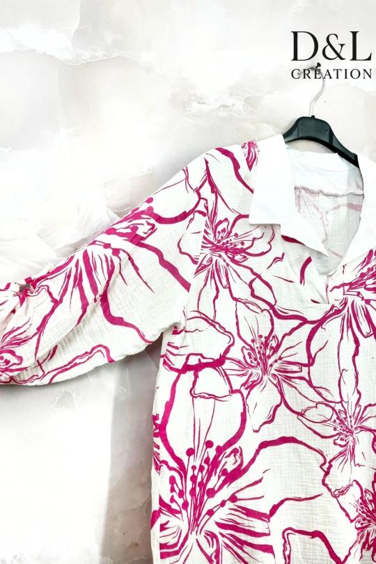 Chemises & blouses Femme FUCHSIA D&L CREATION NS9677 Efashion Paris