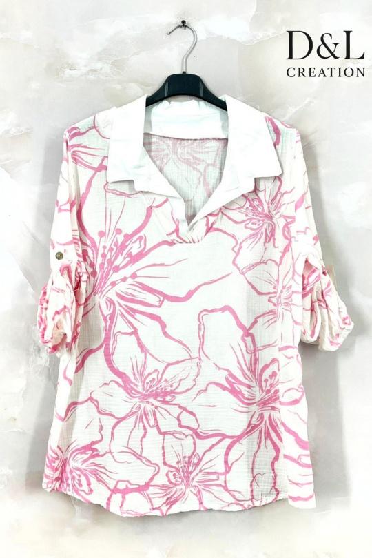 Chemises & blouses Femme FUCHSIA D&L CREATION NS9677 Efashion Paris