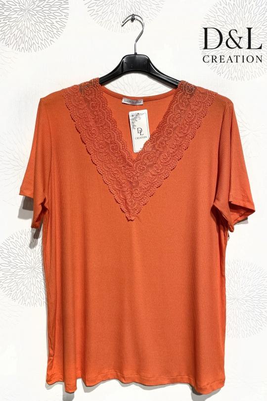 T-shirts Femme Bleu roi D&L CREATION BSQ6285 Efashion Paris