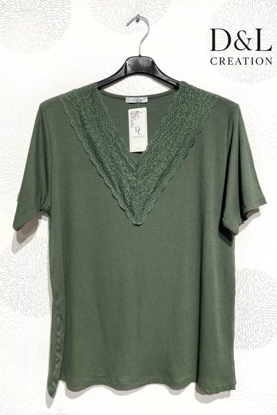 T-shirts Femme Bleu roi D&L CREATION BSQ6285 Efashion Paris