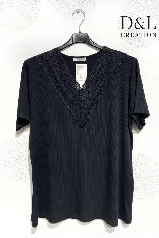 T-shirts Femme Bleu roi D&L CREATION BSQ6285 Efashion Paris