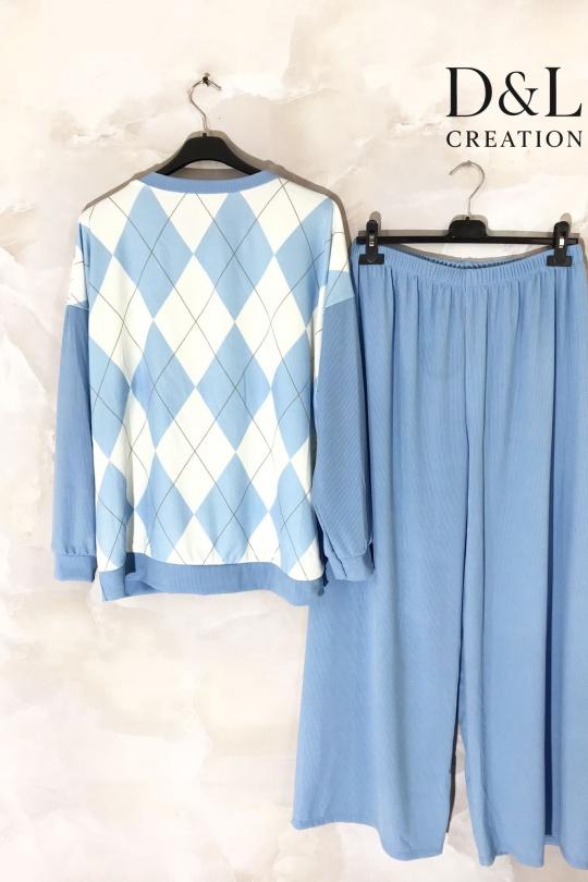 Ensembles Femme Bleu D&L CREATION AL26008 Efashion Paris